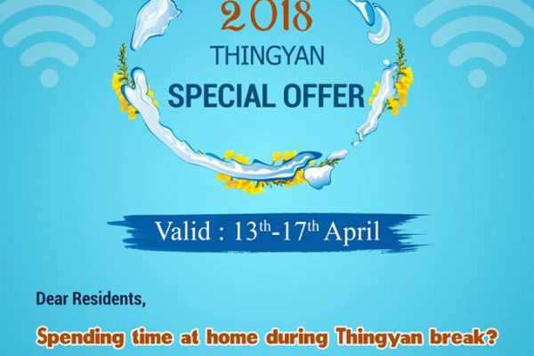 Thingyan Special Offers (Valid from 13th-17th April 2018)